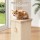 i.Pet 89cm Cat Tree Scratching Post Tower with Natural Sisal Plush Condo Beige 49x49x89cm Indoor Cat