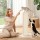 i.Pet 89cm Cat Tree Scratching Post Tower with Natural Sisal Plush Condo Beige 49x49x89cm Indoor Cat