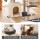 i.Pet 133cm Rotatable L-Shape Cat Tree Tower Dual Caves Sisal Scratching Grey Beige 60kg Capacity 133cm
