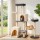 i.Pet 133cm Rotatable L-Shape Cat Tree Tower Dual Caves Sisal Scratching Grey Beige 60kg Capacity 133cm