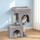 i.Pet 67cm Light Grey Cat Tree Tower with Scratching Post, Plush Velvet Cover & Natural Sisal for Ultimate Feline Fun