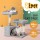 i.Pet Ivy Cat Tree 69cm - Small Tower with Sisal Posts, Plush Velvet, Sturdy Wood Frame, Light Grey - Entertain & Relax
