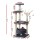 i.Pet Myra 110cm Cat Tree Tower - Fir Wood, Plush Velvet, Natural Sisal Posts, Multi-Level Condo with Toys