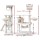 i.Pet 141cm Cat Tree Tower: Multi-Level Condo with Natural Sisal Poles & Soft Plush for Climbing, Scratching & Sleeping