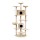 i.Pet 203cm Cat Tree Tower: Plush Velvet Condo with Hammock, Perches & Sisal Scratching Posts, Beige, 20kg Capacity