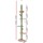i.Pet Floor-to-Ceiling Cat Tree Tower, 290cm, Adjustable, Sisal Posts, 5 Levels, Space-Saving Design, Green/Brown