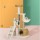i.Pet 138cm Multi-Level Cat Tree Tower with Rattan, Sisal Posts, Soft Plush, Ladder & Hammock - Beige/Brown