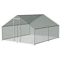i.Pet Chicken Coop Cage 4x3x2m Galvanised Steel, Weather-Resistant, Spacious, Durable, Easy Assembly, 1-Year Warranty