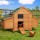 i.Pet Large Wooden Outdoor Pet Hutch 150x68x96cm - Durable Fir Wood, Galvanised Mesh, Weatherproof Asphalt Roof