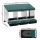i.Pet 3-Hole Roll Away Chicken Nesting Box Galvanised Metal Wall Mount or Freestanding Green 80x50x50cm