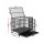 i.Pet Large Metal Dog Cage Crate with Lockable Wheels & Removable Tray, Anti-Bite Design for Medium Pets - 95x65x85cm