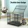 i.Pet Large Metal Dog Cage Crate with Lockable Wheels & Removable Tray, Anti-Bite Design for Medium Pets - 95x65x85cm