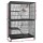 i.Pet Rabbit Cage 142cm Hutch - Multi-Level Metal, Anti-Rust, with Platforms, Ladders, Hammock & Wheels, Black