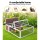i.Pet Rabbit Hutch 124x90x35cm Outdoor Wooden Cage - Fir Wood, Asphalt Roof, Powder Coated Mesh, Easy Assembly
