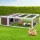 i.Pet Rabbit Hutch 124x90x35cm Outdoor Wooden Cage - Fir Wood, Asphalt Roof, Powder Coated Mesh, Easy Assembly