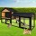 i.Pet Extra Large Wooden Chicken Coop Rabbit Hutch - 165x52x86cm, Eco-Friendly, Waterproof, with Ramp & Security Locks
