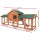 i.Pet Large Wooden Chicken Coop Rabbit Hutch - 220x52x84cm, Fir Wood, Waterproof, Eco-Friendly, Easy Clean Design