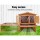 i.Pet Large Wooden Chicken Coop & Rabbit Hutch - 155x49x90cm, Fir Wood, Weatherproof, 2-Level with Secure Locks