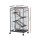 i.Pet 4-Level Indoor Pet Cage Hutch for Rabbits, Guinea Pigs, Ferrets & More, 110cm, Durable Black Metal, Easy to Clean