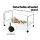 i.Pet Rabbit Cage Hutch 106cm - Indoor Enclosure with Powder Coated Stand, Easy Clean Base & Mobile Wheels