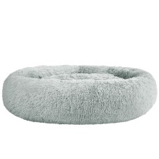 i.Pet Extra Large Calming Pet Bed 110cm - Soft Plush Light Grey, Non-Slip, Washable Cover, Flea & Bacteria Resistant i.Pet Extra Large Calming Pet Bed 110cm - Soft Plush Light Grey, Non-Slip, Washable Cover, Flea & Bacteria Resistant