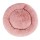 i.Pet Extra Large 110cm Calming Pet Bed in Pink - Soft Plush, Non-Slip, Washable Cover, Flea & Bacteria Resistant