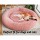 i.Pet Extra Large 110cm Calming Pet Bed in Pink - Soft Plush, Non-Slip, Washable Cover, Flea & Bacteria Resistant