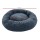 i.Pet Large Calming Pet Bed for Dogs & Cats - 90cm Dark Grey, Soft Plush, Flea Resistant, Washable Cover, Non-Slip Base