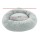i.Pet 90cm Large Calming Pet Bed for Dogs & Cats, Soft Plush Light Grey, Non-Slip, Washable Cover, Flea Resistant