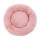 i.Pet Large 90cm Calming Soft Plush Pet Bed in Pink - Flea Resistant, Non-Slip, Washable Cover, Ideal for Dogs & Cats
