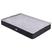 i.Pet Calming Pet Bed for Cats & Small Dogs - Soft Foam Cushion, Washable Cover, Non-Slip, 105x70cm, Grey