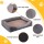 i.Pet Orthopedic Washable Dog Bed - Soft Fleece, 120x90cm, Non-Slip, Water-Resistant, Machine Washable, Grey/Yellow