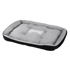 i.Pet Extra Large Pet Bed - Soft PP Cotton, Non-Slip, Washable, 120x80cm, Grey/Black, Ideal for Cats & Small Dogs i.Pet Extra Large Pet Bed - Soft PP Cotton, Non-Slip, Washable, 120x80cm, Grey/Black, Ideal for Cats & Small Dogs