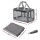 i.Pet Foldable Pet Carrier Backpack for Small Dogs and Cats 44x32x32cm Water Resistant Grey 7.5kg Capacity