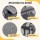 i.Pet Foldable Pet Carrier Backpack for Small Dogs and Cats 44x32x32cm Water Resistant Grey 7.5kg Capacity