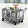 i.Pet Premium Grey Pet Carrier for Cats & Dogs, Foldable Trolley with Swivel Wheels, Oxford Fabric, 50kg Capacity