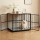 i.Pet Large 93cm Dog Crate Furniture 2-in-1 Metal Frame Wooden Top Triple Door Black 50kg Capacity 89.5cm Interior