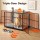 i.Pet Large 93cm Dog Crate Furniture 2-in-1 Metal Frame Wooden Top Triple Door Black 50kg Capacity 89.5cm Interior