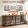 i.Pet Large 93cm Dog Crate Furniture 2-in-1 Metal Frame Wooden Top Triple Door Black 50kg Capacity 89.5cm Interior