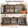 i.Pet Large 93cm Dog Crate Furniture 2-in-1 Metal Frame Wooden Top Triple Door Black 50kg Capacity 89.5cm Interior