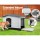 i.Pet Extra Large Outdoor Dog Kennel - Durable Grey Plastic Shelter with Extendable Side, Weatherproof & UV-Resistant
