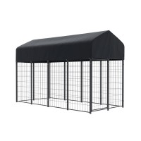 i.Pet Extra Large Outdoor Dog Kennel - Weatherproof, Heavy-Duty Steel Frame, Easy Access, Includes Cover & Stakes