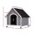 i.Pet Weatherproof Large Wooden Dog Kennel - Indoor/Outdoor Fir Wood Cabin with UV-Resistant Roof, Easy Assembly