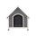 i.Pet Weatherproof Large Wooden Dog Kennel - Indoor/Outdoor Fir Wood Cabin with UV-Resistant Roof, Easy Assembly