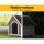 i.Pet Weatherproof Large Wooden Dog Kennel - Indoor/Outdoor Fir Wood Cabin with UV-Resistant Roof, Easy Assembly