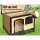 i.Pet Extra Large Wooden Dog Kennel - Weatherproof, Fir Wood, UV Resistant, Elevated Floor, Indoor/Outdoor Use