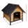 i.Pet Extra Large Wooden Dog Kennel - Weatherproof Fir Wood House with Elevated Design & Asphalt Roof, 90x75x100cm