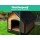 i.Pet Extra Large Wooden Dog Kennel - Weatherproof Fir Wood House with Elevated Design & Asphalt Roof, 90x75x100cm