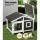i.Pet Large Wooden Dog Kennel - Weatherproof Fir Wood Cabin with UV Roof, Raised Floor, Indoor/Outdoor Use, 99.5cm