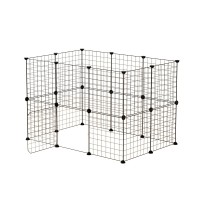 i.Pet 20-Panel Foldable Pet Playpen Enclosure - Durable Steel, Safe Round Edges, Secure Lock, Easy Setup & Transport